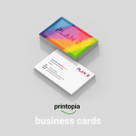 Business cards in multiple finishes