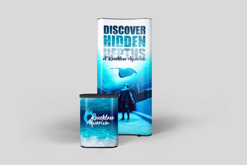 Lightweight, effective exhibition systems