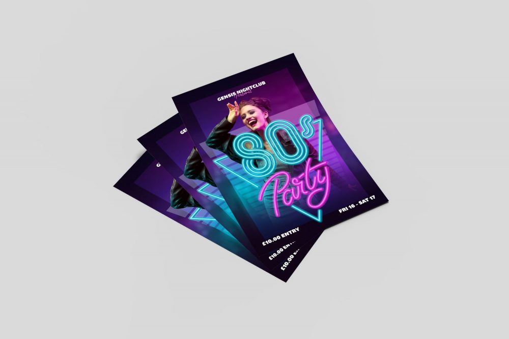 Vibrant colour leaflets