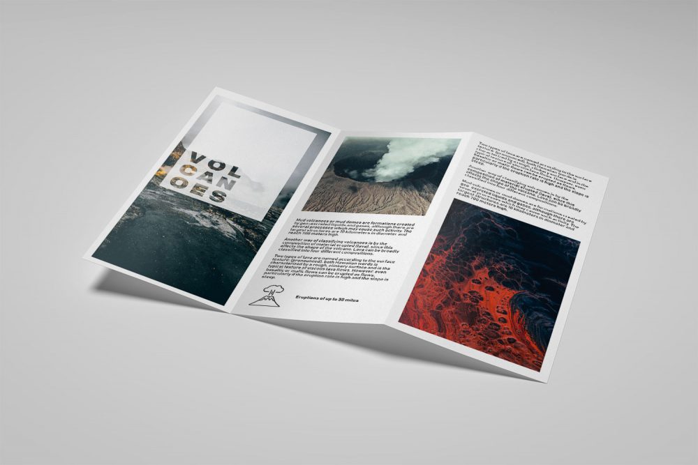 A variety of folded leaflets available