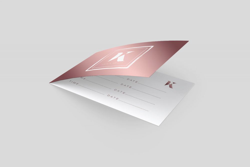 Appointment cards in various finishes