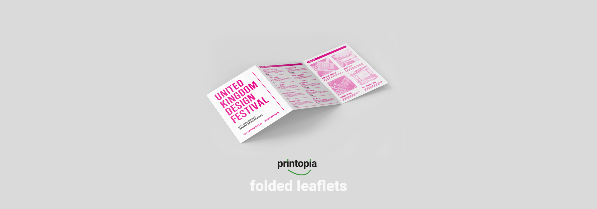 Folded leaflets - multiple options